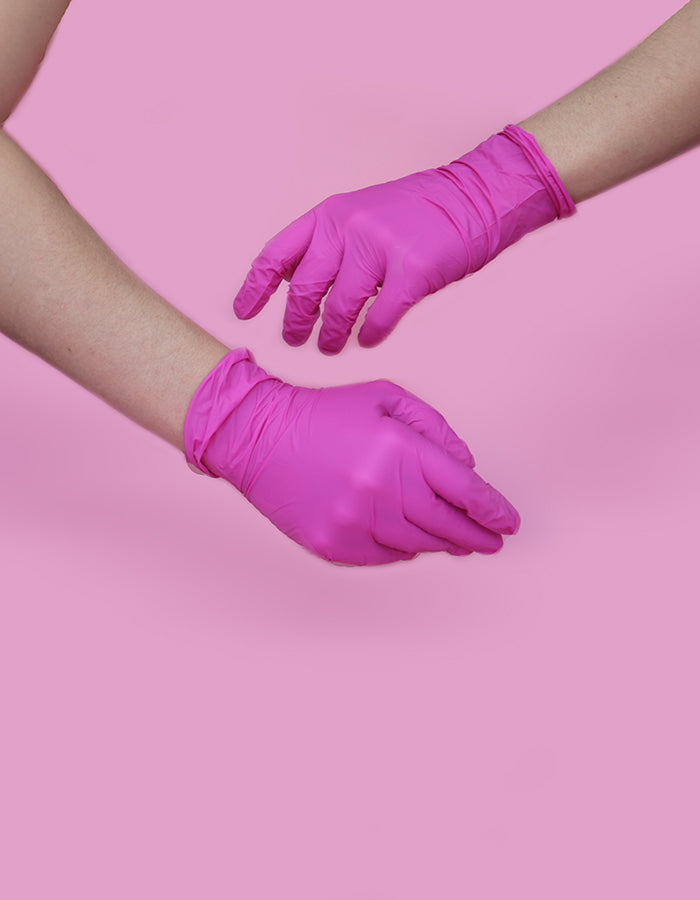 pink pearl handschuhe Waxing Nitril-Handschuhe