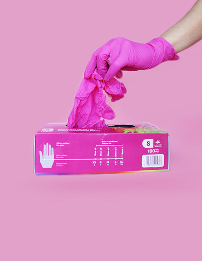 nitril handschuhe pink m Waxing Nitril-Handschuhe