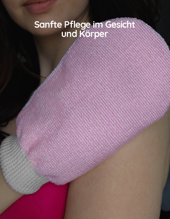 peeling handschuhe eingewachsene haare Peeling-Handschuh – Pink