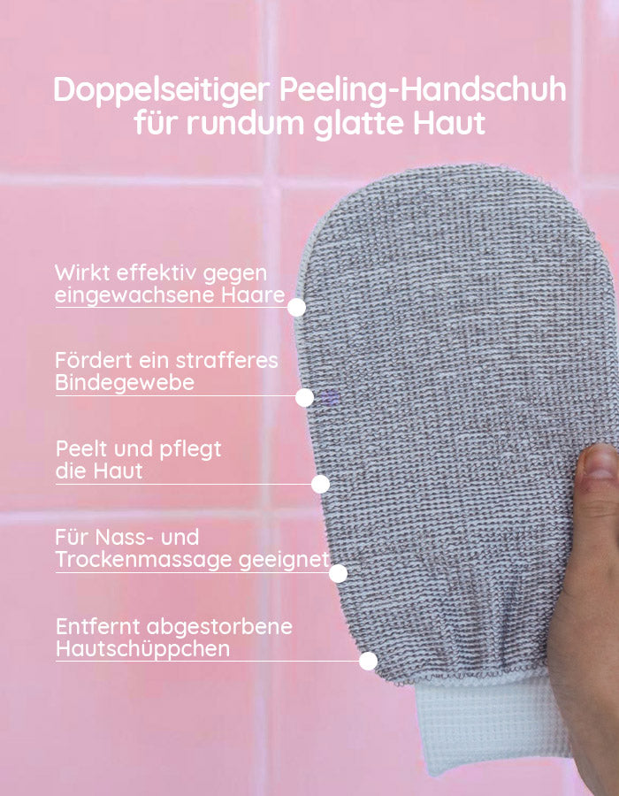 reibeisenhaut peeling handschuh Peeling-Handschuh – Grau